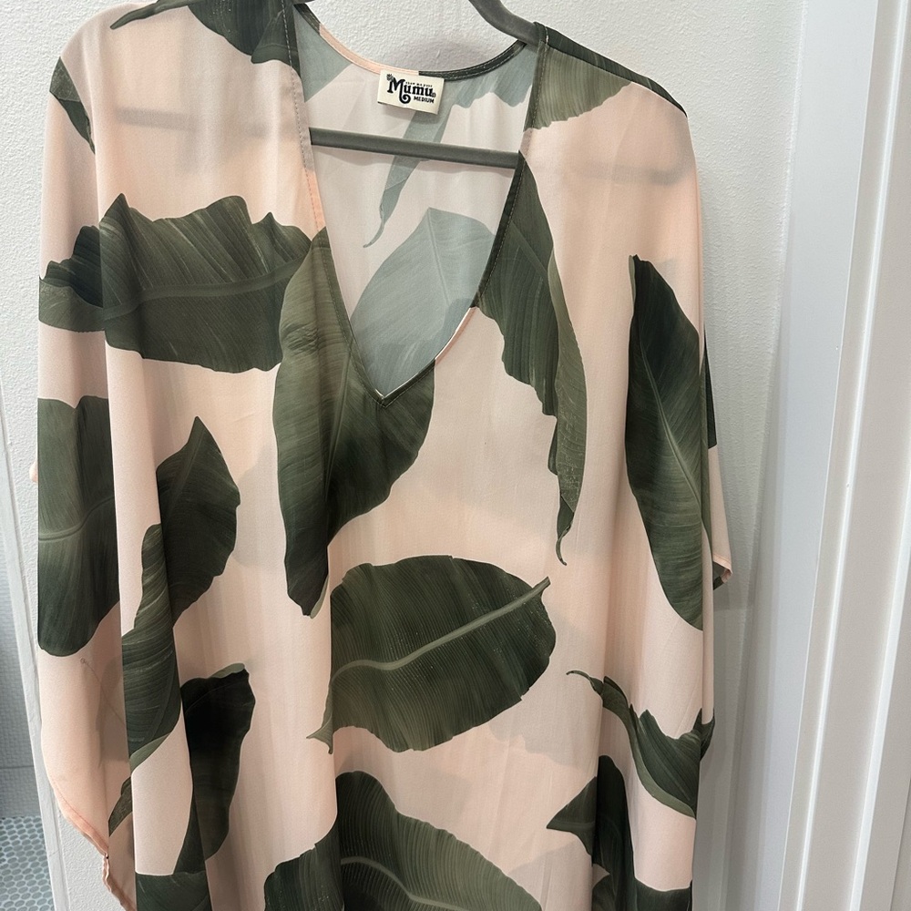 Show Me Your Mumu Palm Leaf Print Cover Up
